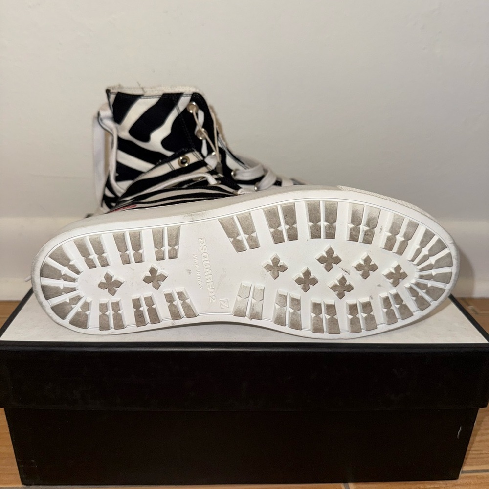 Dsquared2 Zebra Pattern High-Tops - image 4